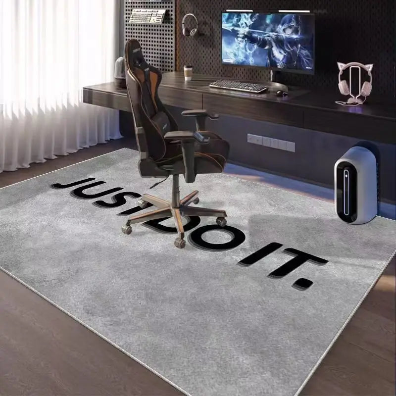 Gaming Rug for Game Room Non Slip Chair Mat Esports Carpet Home Decor