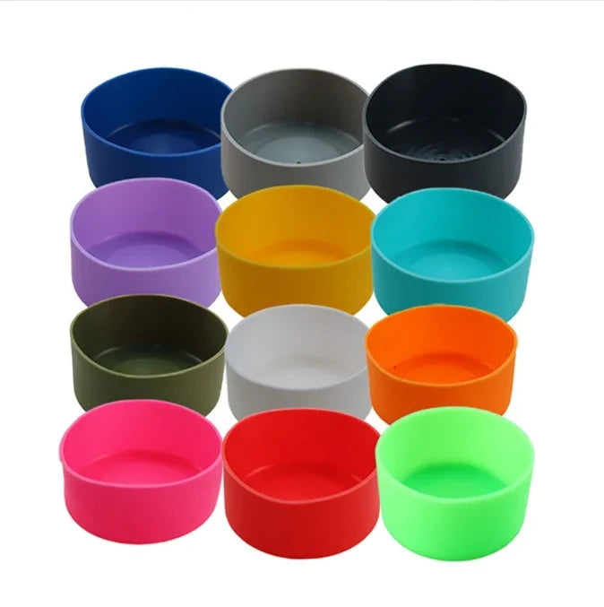 Silicone Cup Base Protective Cover for 32-40oz Sports Bottles - Universal Insulation Pad