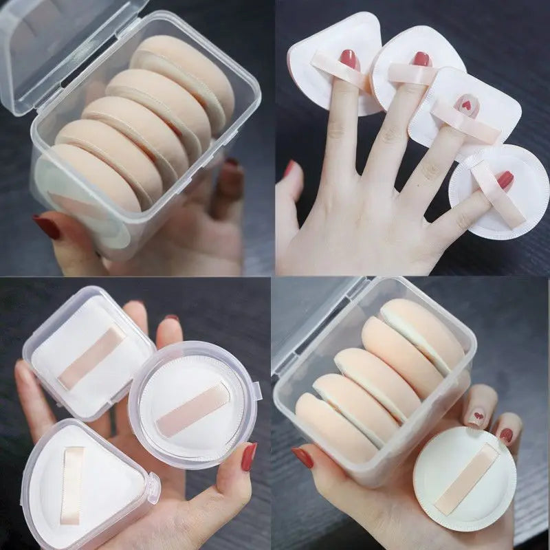 Makeup Powder Puff 5pcs Dual-Use Soft Cotton Candy Air Cushion Foundation Sponge