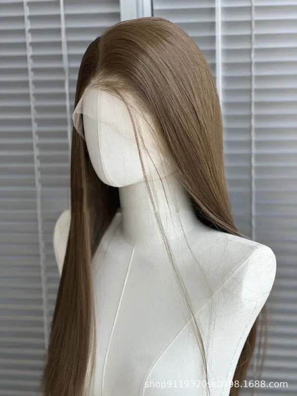 Long Straight Lace Front Wig for Women - 26 Inch Synthetic Natural Look