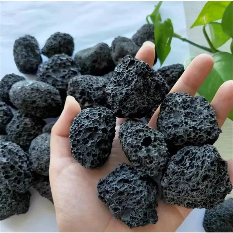 Natural Volcanic Rock Mineral Specimen for Home Decor Aquarium & Botanical Display - Irregular Stones