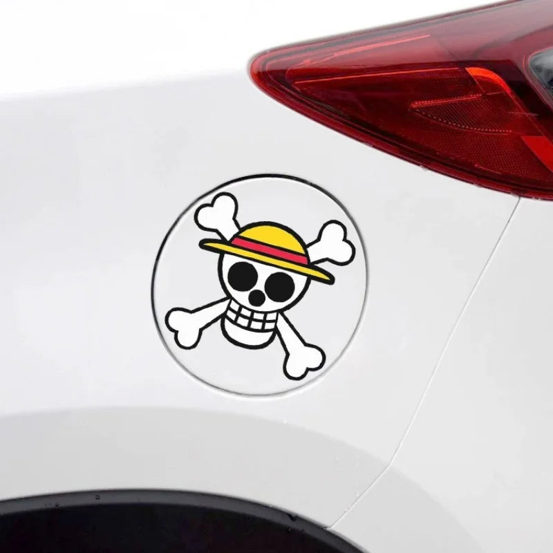 Anime Car Sticker Set - One Piece Roronoa Zoro & Monkey D. Luffy Decals for Vehicles