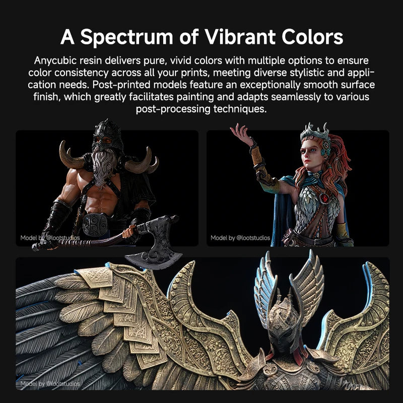 UV Resin for 3D Printing - High Precision, Vivid Colors, Fast Curing