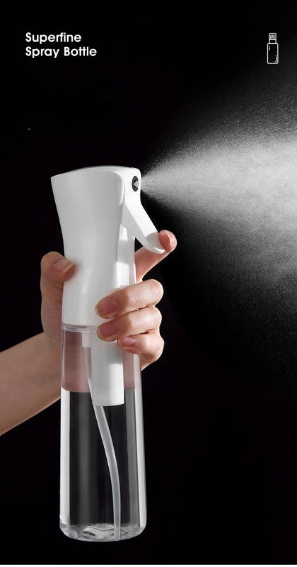 High Pressure Refillable Hair Spray Bottle with Continuous Mist for Salon & Hair Styling