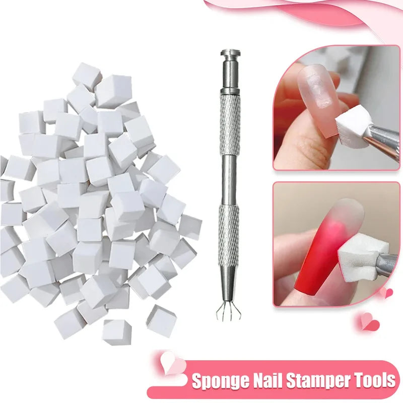 Nail Art Sponge Set for Gradient and Creative Manicure DIY Nail Design Tools