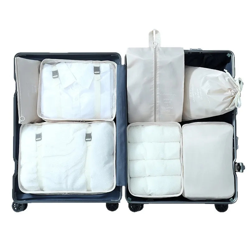 Travel Packing Cubes Organizer Set Lightweight Suitcase Storage Bags
