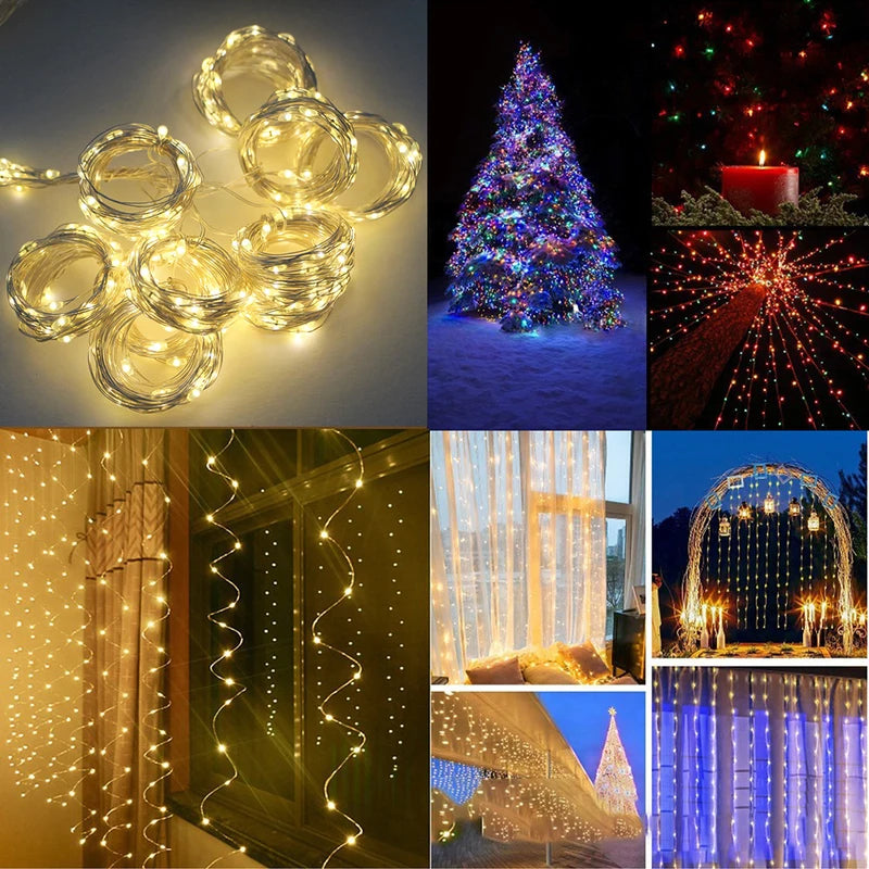 USB Fairy String Lights Garland for Holiday Wedding Party Bedroom Decoration