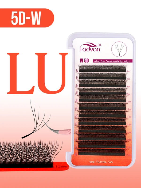 False Eyelash Extensions 5D W-Shape Faux Mink Lashes for Natural Volume