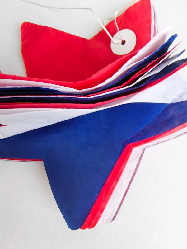 Patriotic Paper Garland 3M Red White Blue 4th of July Independence Day Decoration