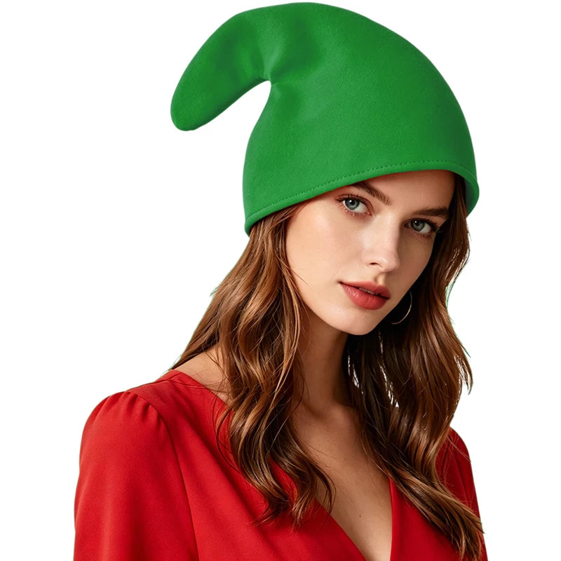 Unisex Christmas Elf Hat Costume Accessory for Holiday & Cosplay Parties