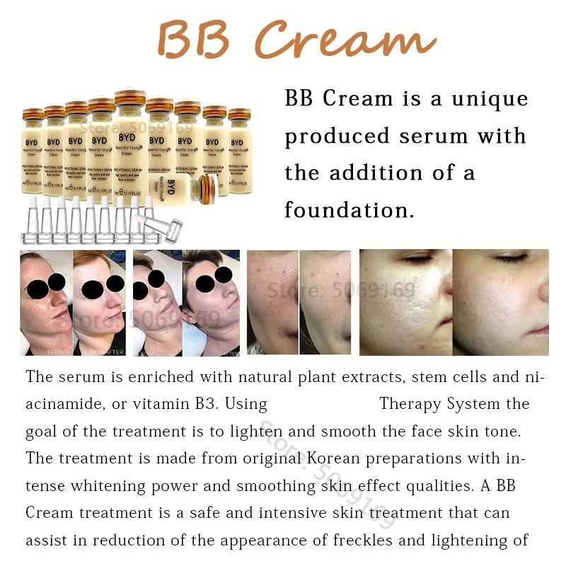 Korean BB Cream Glow Foundation Kit - Moisturizing Anti-Aging Skin Care