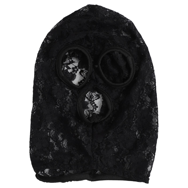 Gothic Lace & Velvet Face Mask for Costume, Halloween & Masquerade