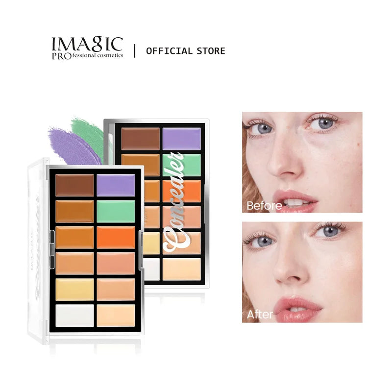 12-Color Concealer Foundation Cream Set for Acne Marks Dark Circles Full Coverage Makeup