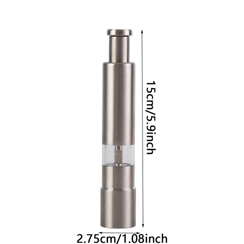 Manual Black Pepper Grinder Stainless Steel Spice Mill Kitchen Tool