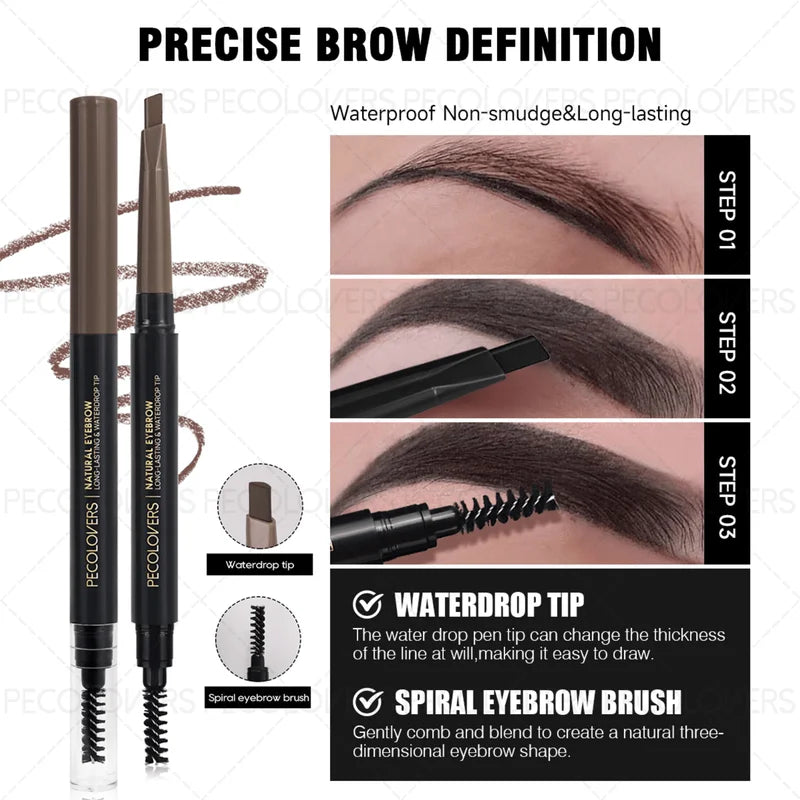 12-Piece Eye & Brow Makeup Set with 40 Shades, Waterproof Liquid Eyeliner, Mascara & Brushes