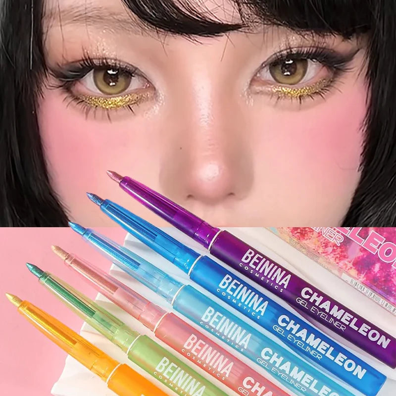 Multicolor Metallic Eyeliner Gel Pen - Chameleon Eye Makeup & Eyeshadow