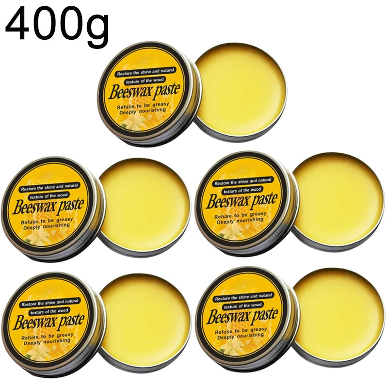 Wood Furniture Beeswax Polish for Brightening & Protection - Natural Floor & Surface Wax