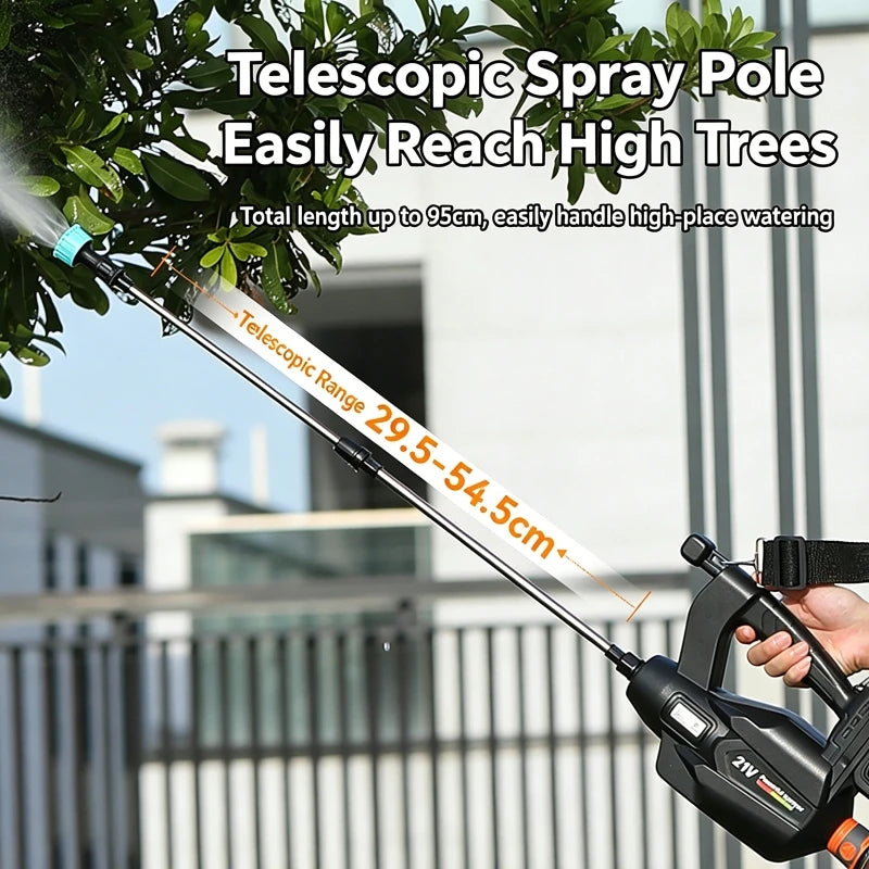 Wireless Rechargeable High-Pressure Electric Sprayer for Garden & Disinfection