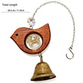 Beech Wood Crystal Wind Chime with Copper Bell - Garden Patio Wall Decor