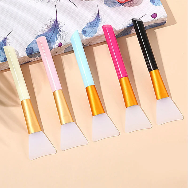 Silicone Facial Mask Brush Set - Gentle, Soft, Suitable for All Skin Types
