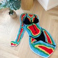 Irregular Body Shape Floor Mat - Non-Slip Waterproof Anti-Fouling Rug for Living Room & Bedroom
