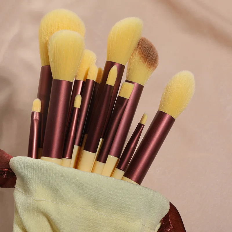 Soft Fluffy Makeup Brush Set - 13/8Pcs Cosmetics Foundation Blush Eyeshadow Kabuki Blending Tools