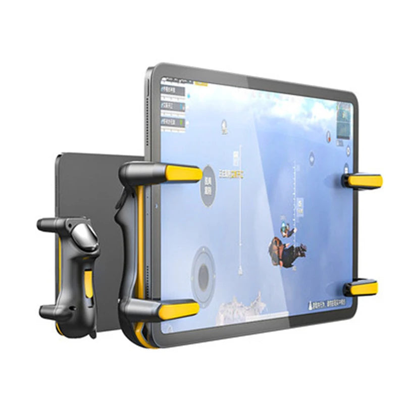 Mobile Game Trigger Controller for iPad PUBG Six-Finger Gaming Grip Adjustable