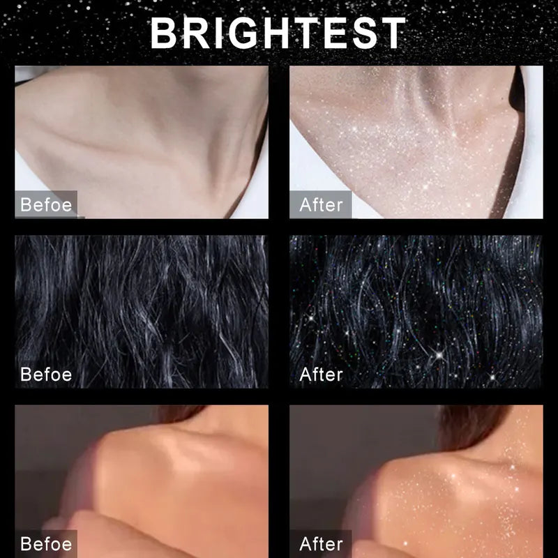 100ml Glitter Spray - High Gloss Sparkling Body Hair & Clothing Shine