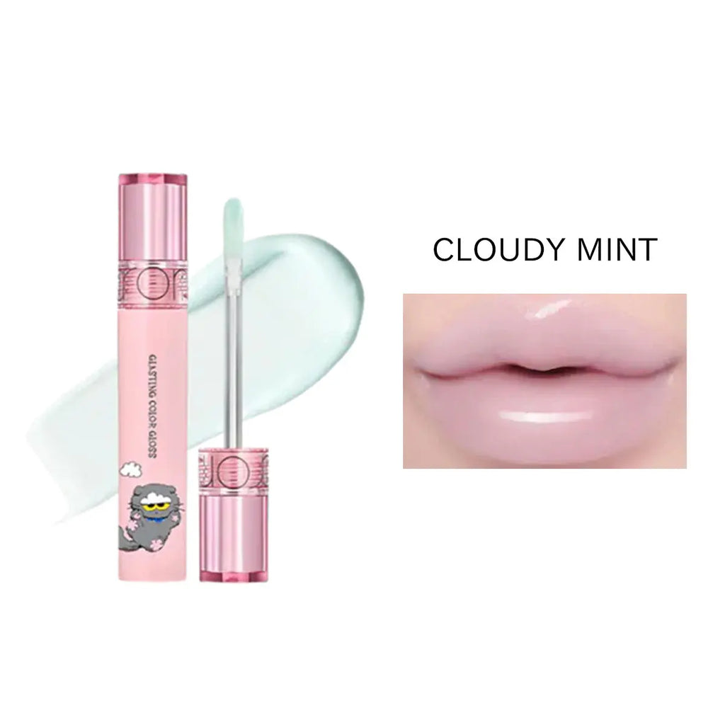 Lip Gloss Set with Plumping Effect & Mirror Shine - Korean Cosmetic, Sweet Scent, Easy Application