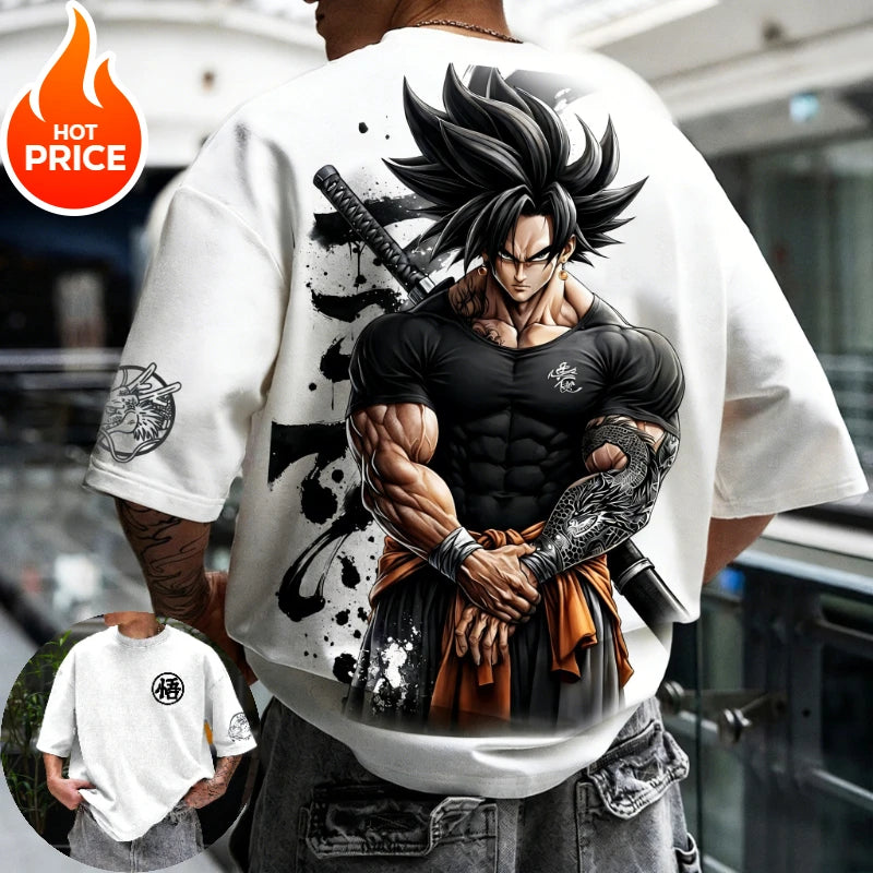 Goku Dragon Ball Super Saiyan Summer Cotton T-Shirt for Men & Women - Casual Streetwear