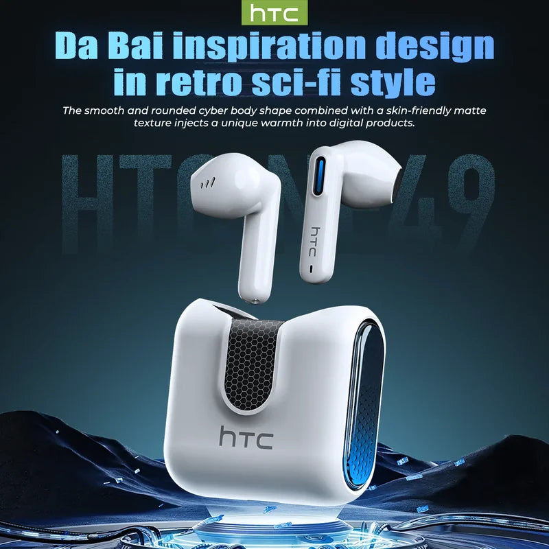Wireless Bluetooth Earphones V6.0 Noise Reduction TWS Sports Headphones with Mic
