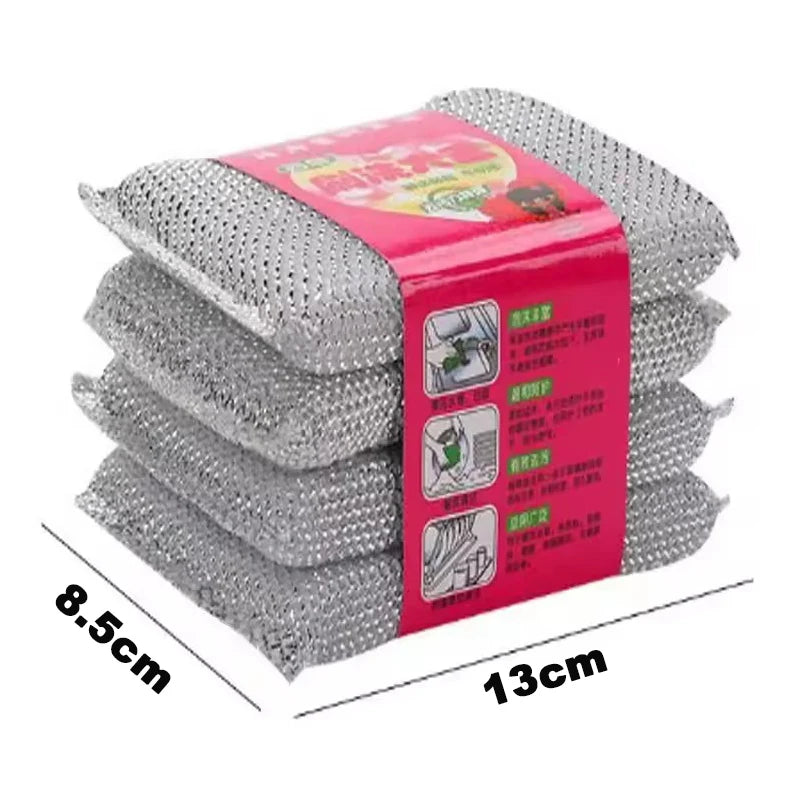 Kitchen Dishwashing Sponge Brush Set - Scratch-Free Pot Cleaner Accessories