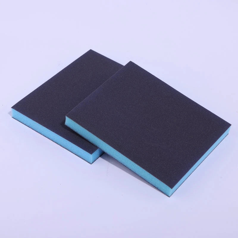 Wet Dry Sanding Sponges 2 Pack 60-320 Grit for Metal Wood Polishing Reusable Abrasive Blocks 120x96x13mm