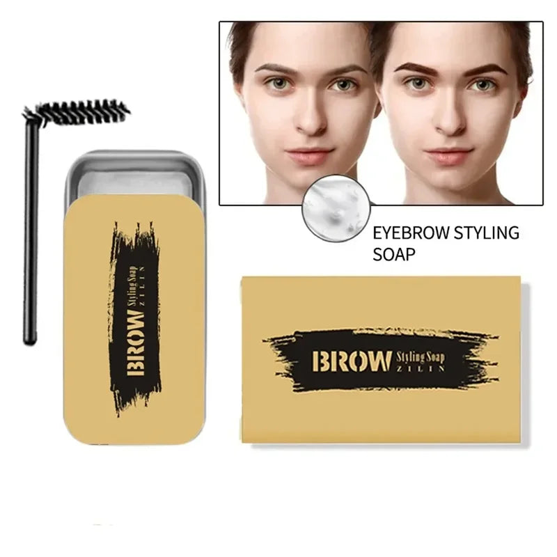 Transparent Eyebrow Gel & Styling Soap for Natural, Thick Brows