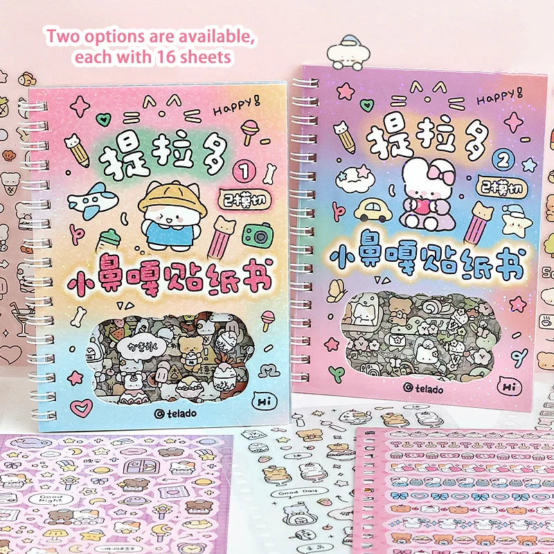 Decorative Sticker Book for Scrapbooking and Journaling - Kawaii Washi Paper Supplies