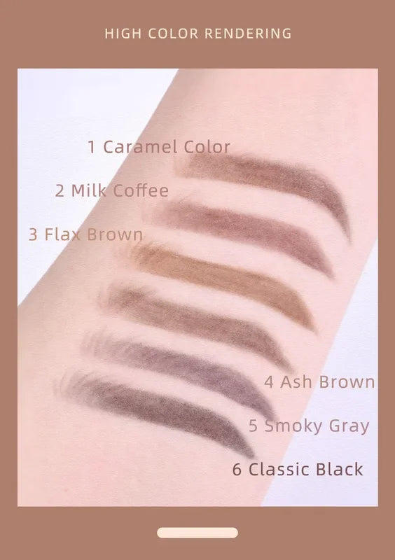 Waterproof Double-Ended Eyebrow Pencil Ultra Fine 1.5mm Long Lasting Makeup Tool