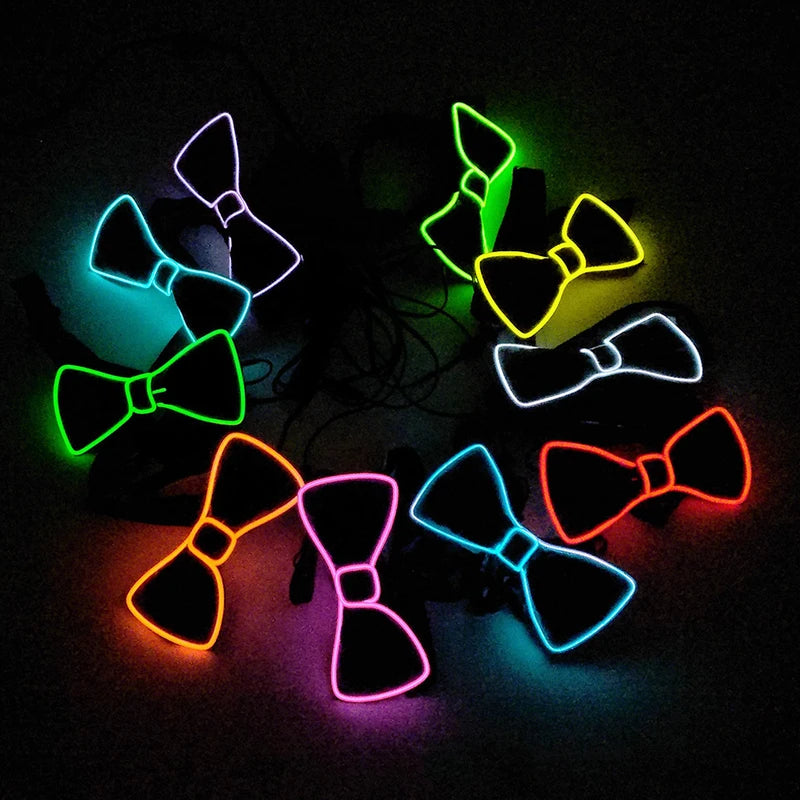 LED Luminous Bow Tie - Cool Light Party Props for Nightclub & KTV