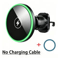 Magnetic Wireless Car Charger Holder with LED Light Vent for Qi Phones