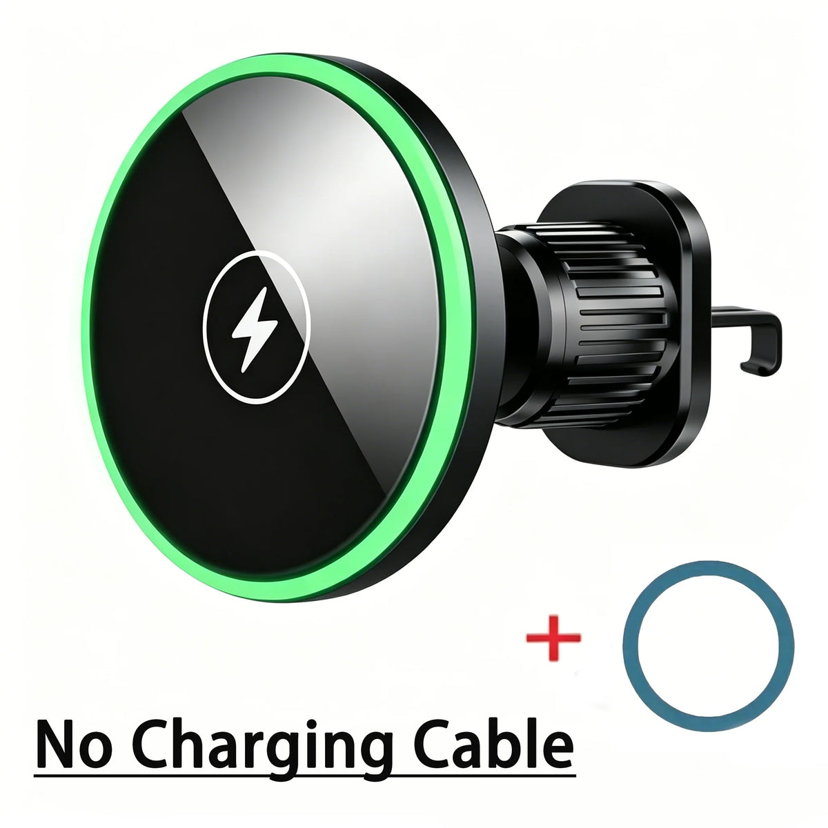 Magnetic Wireless Car Charger Holder with LED Light Vent for Qi Phones