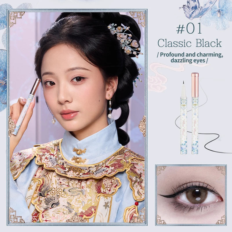 Liquid Eyeliner Black Brown - Smudge-Resistant 0.5ml | Flower Knows