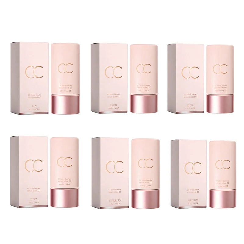 Multi Skin Type CC Tinted Moisturizer Hydrating Tone Up Cream for Blemish Cover 40g