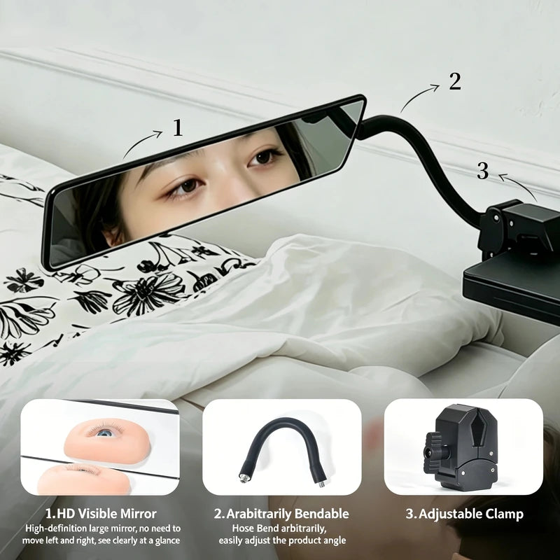 3PCS Eyelash Mirror for Extensions - HD Grafting Observation Tool for Lash Artists