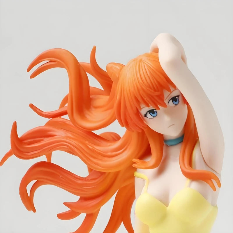23cm Anime Asuka Langley Soryu Action Figure Toy Collectible Desktop Decor