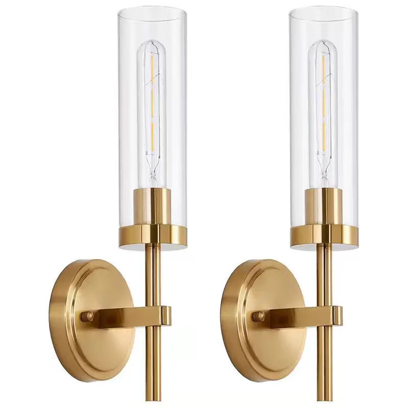 Modern LED Wall Light Fixture for Home & Bedroom Decor - Gold, White, Pink, Purple Variants