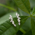 Dainty Crystal Cubic Zirconia Stud Earrings for Women - Stylish Drop Jewelry