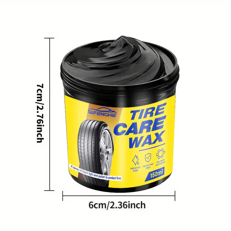 Car Tire Shine Wax - Long-Lasting Gloss & Anti-Aging Protection for All Vehicles