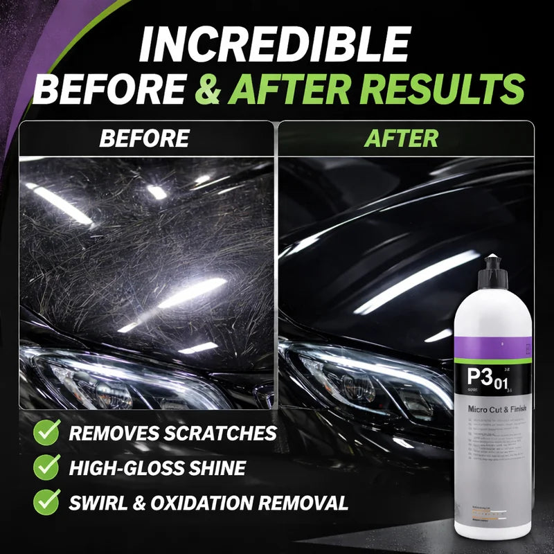 Micro Cut & Finish Polishing Compound 1L for Auto Paint Swirl & Scratch Removal