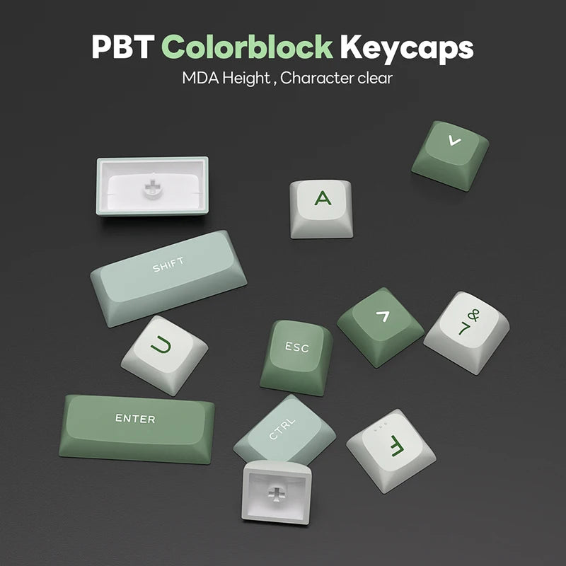 Mechanical Gaming Keyboard 80 Keys RGB Backlit Hot-Swappable PBT Keycaps