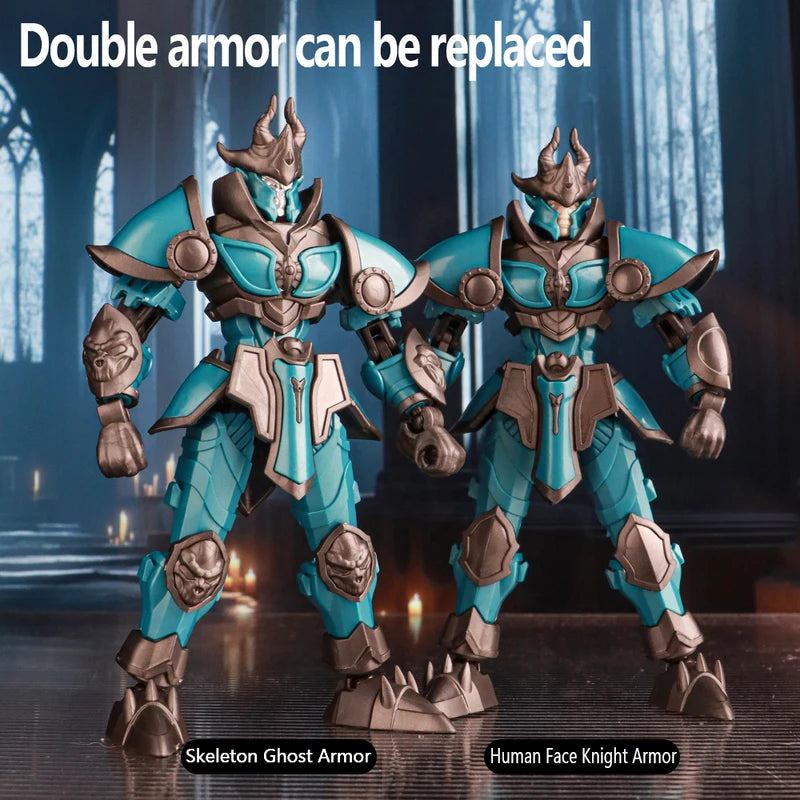 Lucky 13 Movable Joint Doll King Arthur Lich King Knight Robot Model Toy for Boys