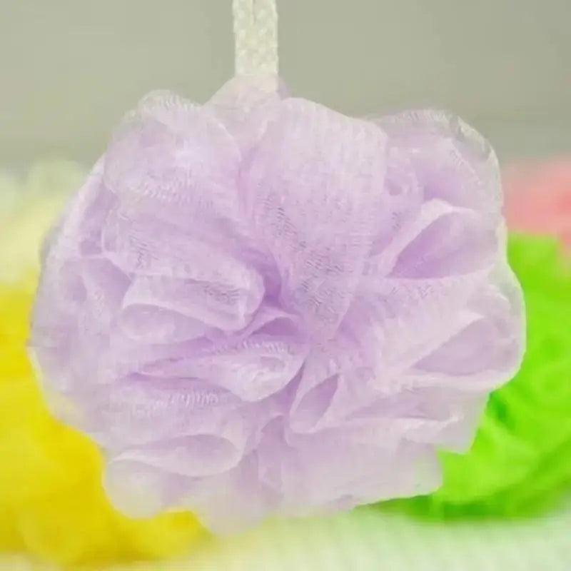 10 Pcs Colorful Bath Shower Puffs - Exfoliating Mesh Loofah Sponge Set